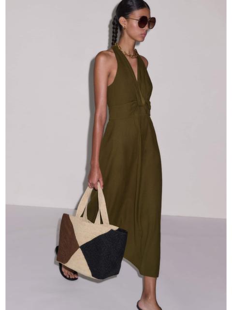ME+EM Twist Front Maxi Dress
