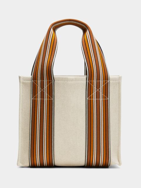 Loro Piana Carry Everything Blurred Plaid Tote Bag