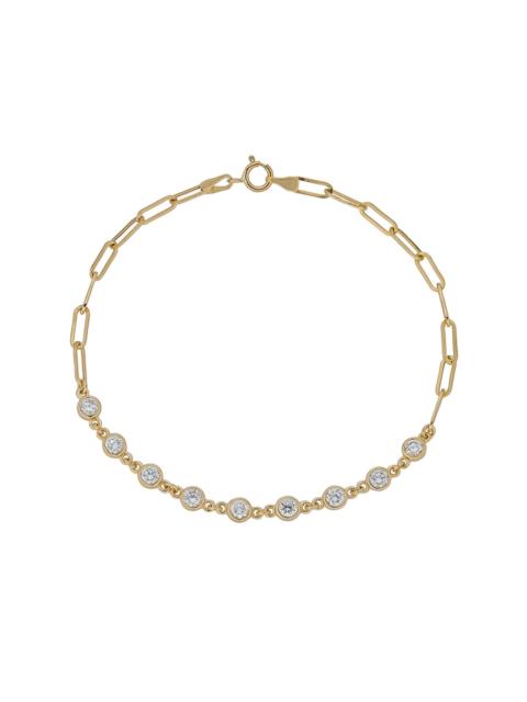 STONE AND STRAND LAB-Created Diamonds By The Yard Bracelet
