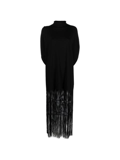 KHAITE Olson fringed maxi dress