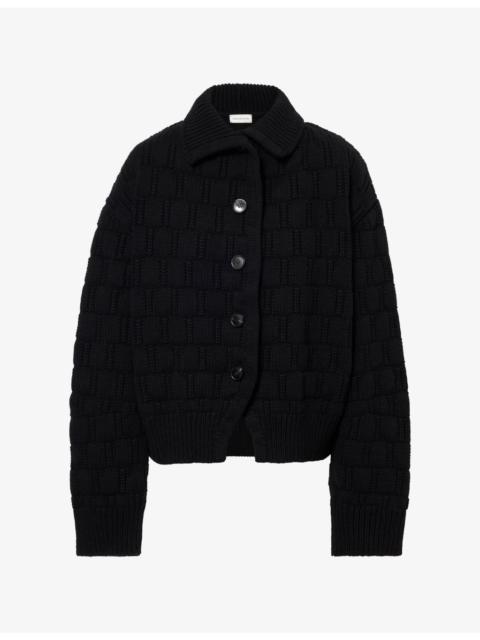 Dries Van Noten Terino Textured Wool-And-Cashmere Cardigan