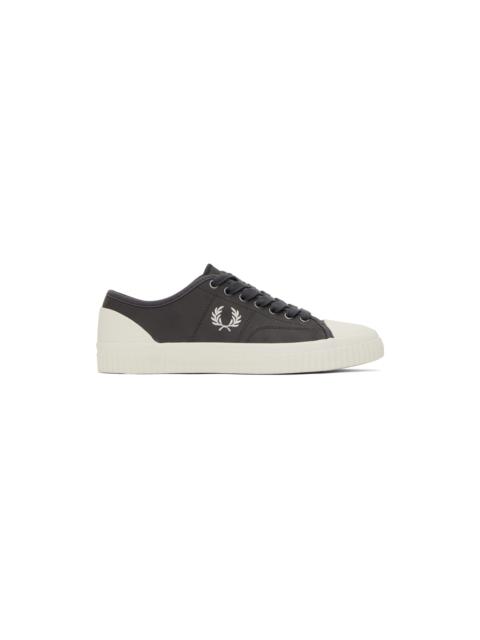 Fred Perry Black Mid Hughes Sneakers | REVERSIBLE