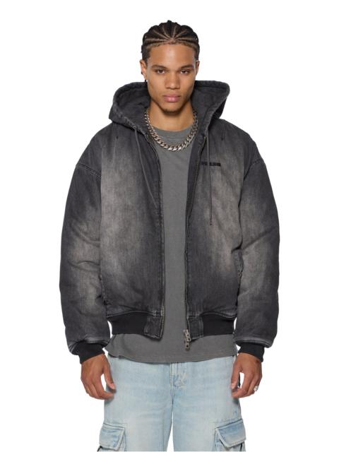 Ksubi SLOUCH BOMBER JACKET FADED BLACK