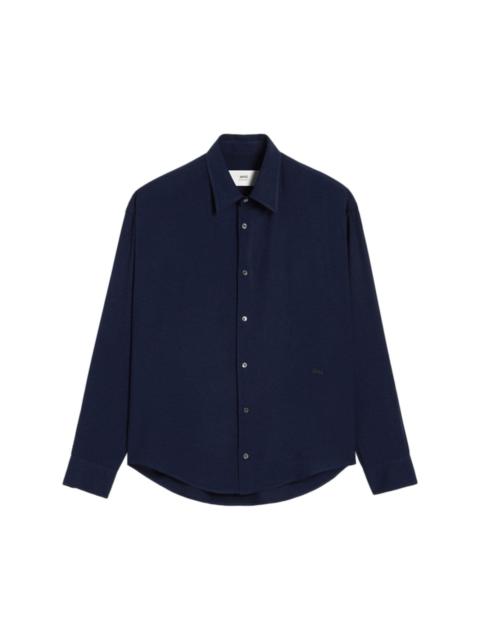 logo-embroidered buttoned shirt