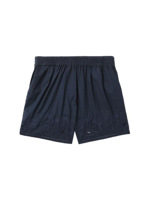 rag & bone broderie anglaise cotton shorts