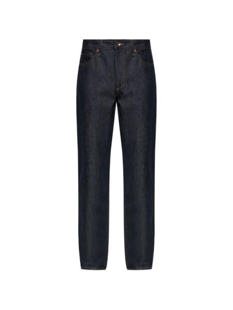 rag & bone blue straight-leg jeans