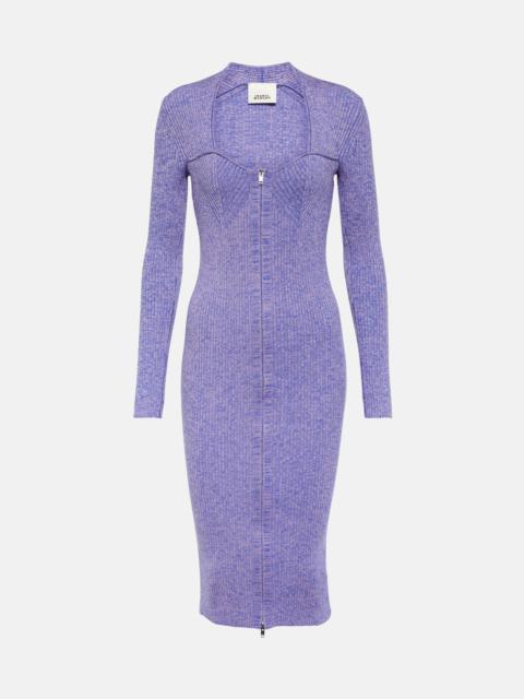 Zael wool-blend midi dress