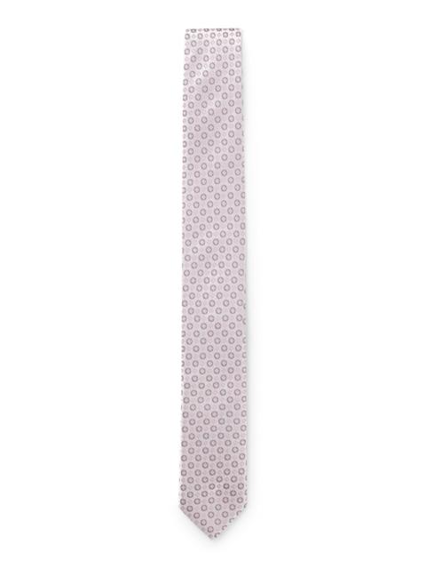 BOSS SILK-BLEND TIE WITH JACQUARD PATTERN