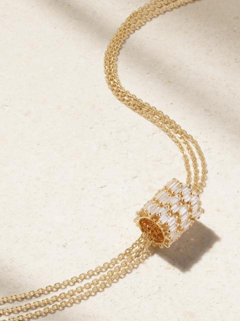 SUZANNE KALAN 18-karat Gold Diamond Necklace