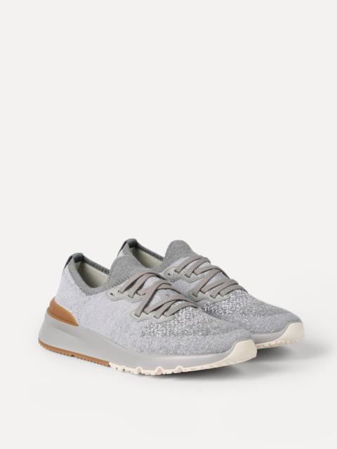 Cotton chiné knit runners