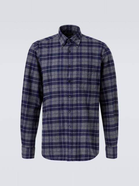 SLOWEAR Checked cotton shirt