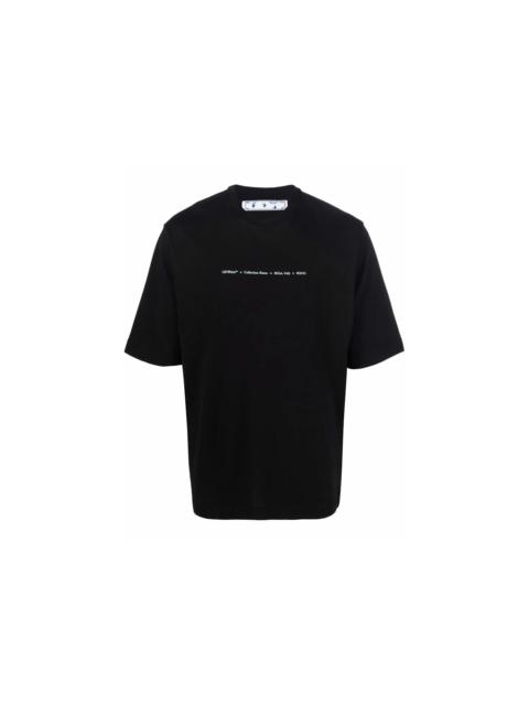 Off-White OFF-WHITE Marker Skate T-Shirt Black Blue
