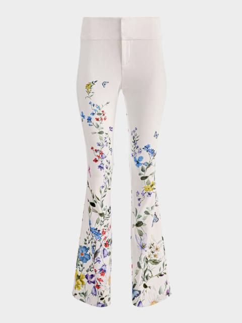 Alice + Olivia Ilan Pleated-Sleeve Blouse