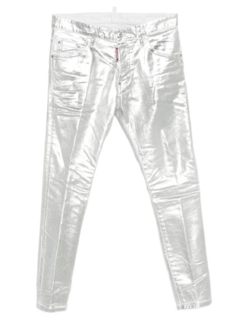 DSQUARED2 metallic-finish jeans