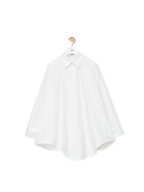 Loewe Trapeze shirt dress in cotton poplin