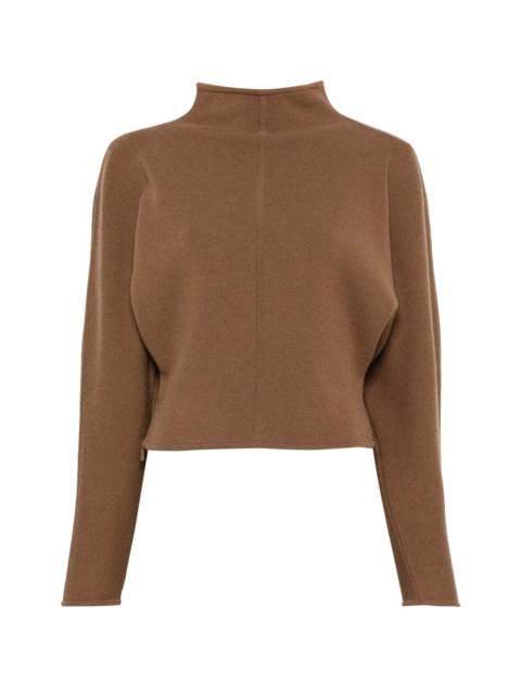Max Mara Max Mara High-neck Batwing-sleeve Sweater
