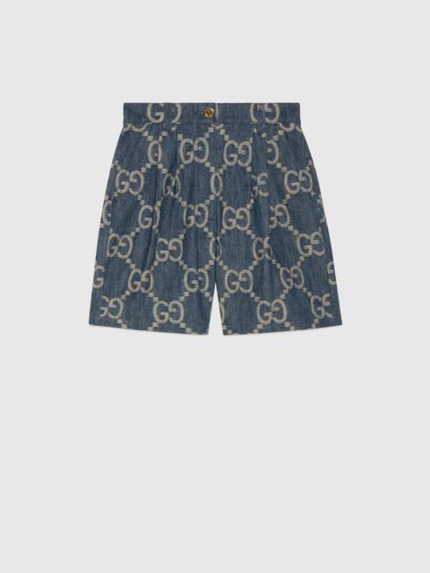 GUCCI Jumbo GG denim shorts