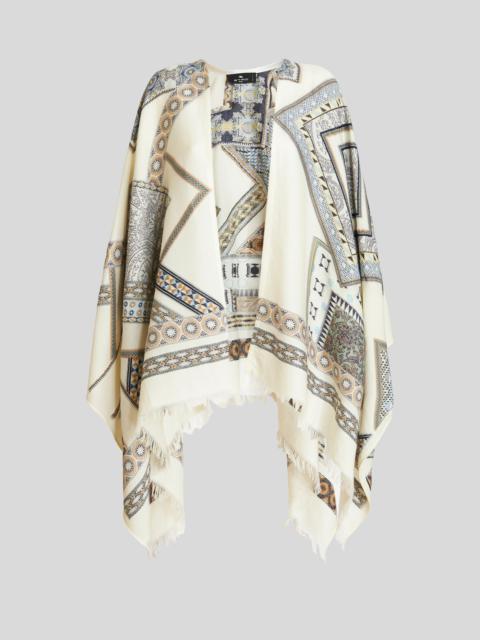 Etro CAPE WITH POUCH PRINT