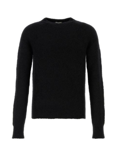 Black alpaca blend sweater