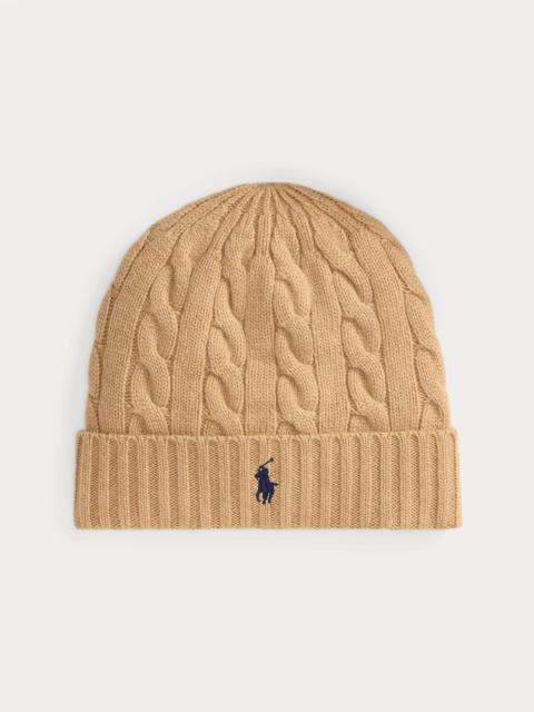 Polo Ralph Lauren Cable-Knit Wool-Cashmere Beanie