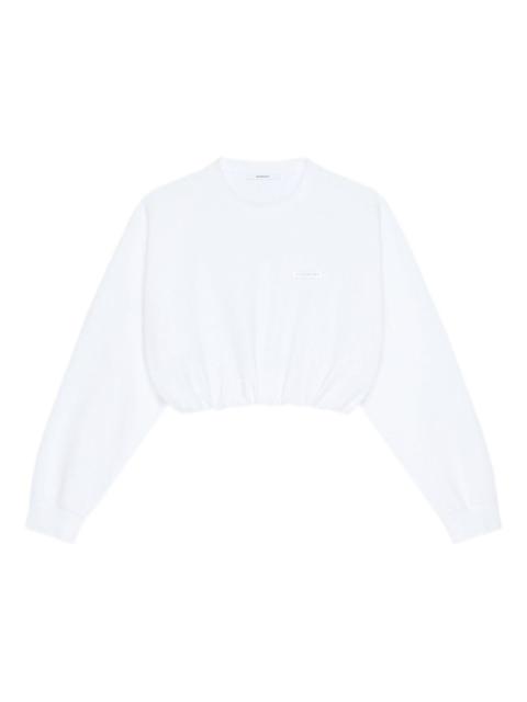 Givenchy logo-patch cropped sweatshirt