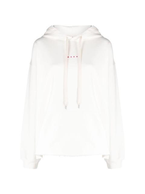 Marni logo-print cotton hoodie