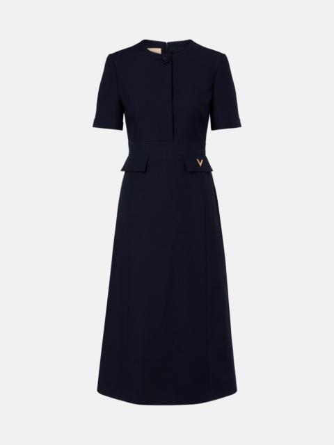 Valentino Crepe Couture VGold midi dress