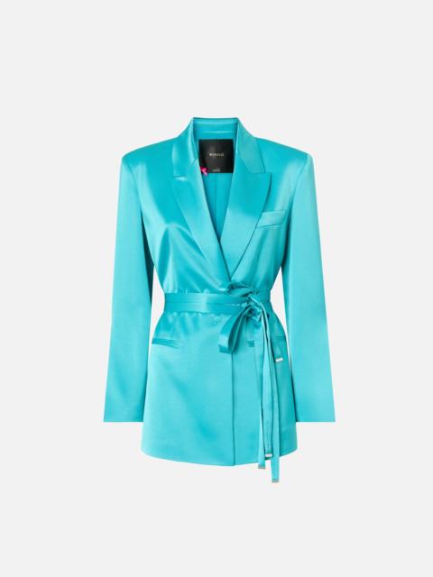 PINKO SATIN JACKET WITH BELT