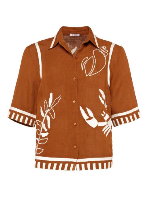 ERES Crab button-up shirt