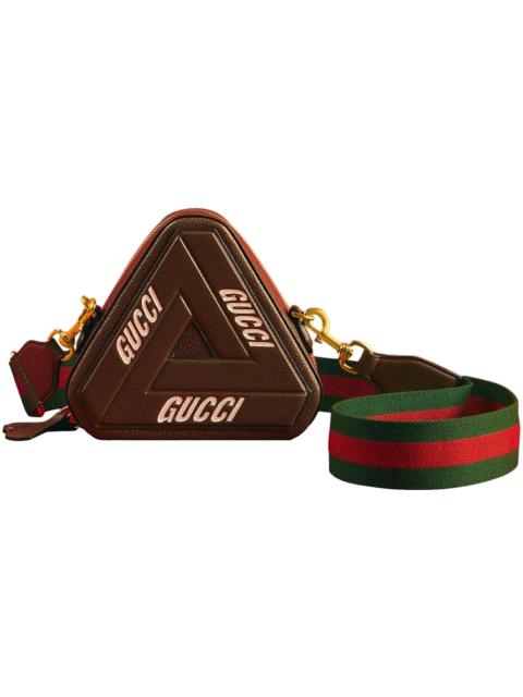 PALACE Palace x Gucci Tri-Ferg With Web Strap Shoulder Bag Small Brown/Green/Red