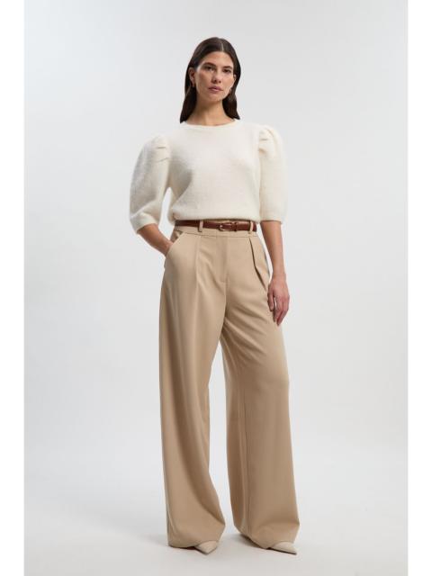 KAREN MILLEN Compact Stretch Essential Tailored Wide Leg Trouser