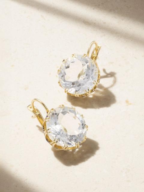ILEANA MAKRI 18-karat gold, diamond and topaz earrings Gold