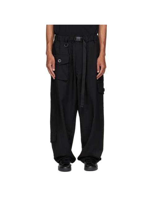 Y-3 Black Sport Uniform Tapered Cargo Pants