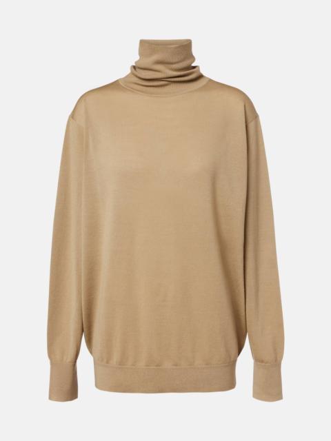 Wool turtleneck sweater