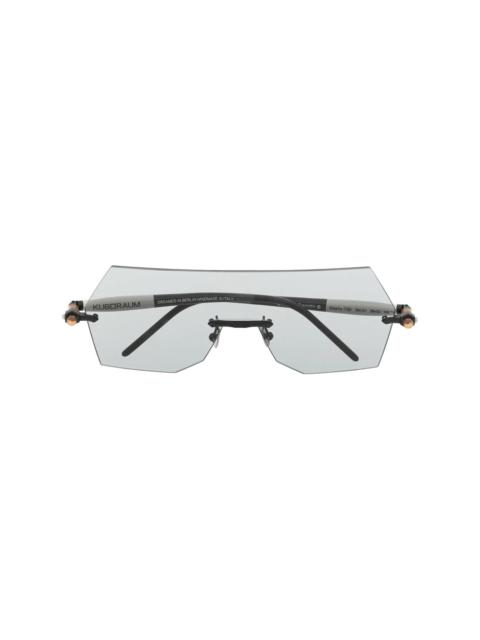 P90 pilot frame sunglasses