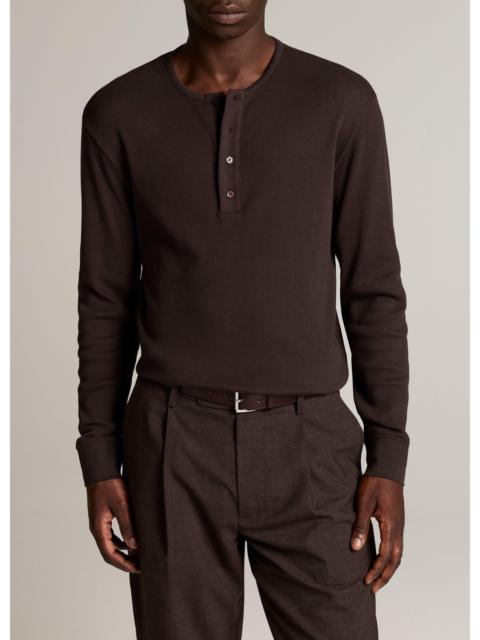 Vince Ribbed Cotton Henley