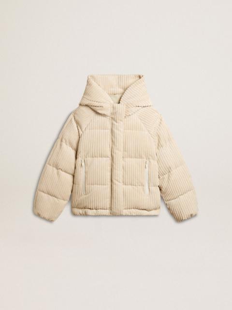 Golden Goose Padded ecodown jacket with zip fastening and hood