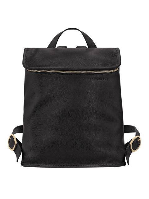 Longchamp Le Foulonné M Backpack Black - Leather