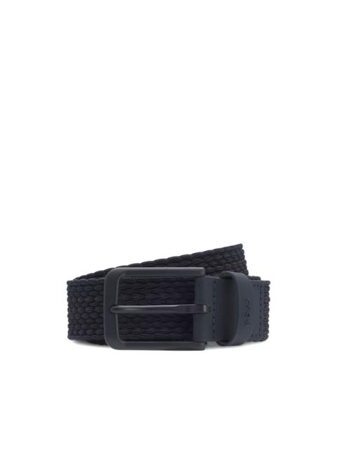 BOSS braided buckled belt