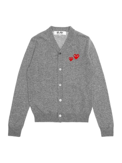 Comme des Garçons PLAY COMME des GARCONS PLAY FW25 Double Heart Cardigan 'Grey' AX-N072-051-1