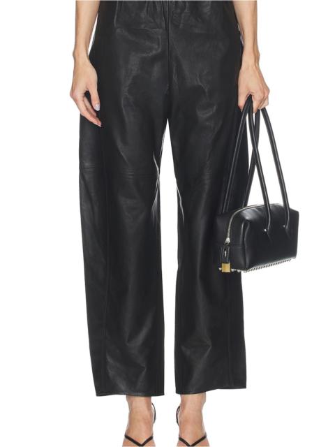 LA LIGNE Leather Barrel Leg Colby