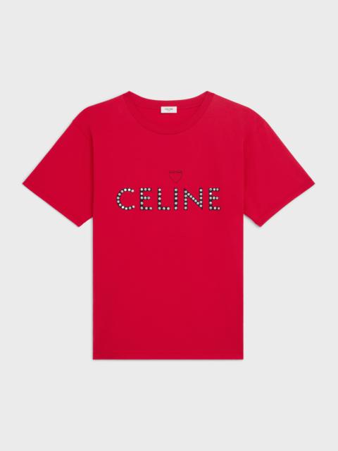 CELINE T-SHIRT IN COTTON JERSEY WITH ARTIST PRINT