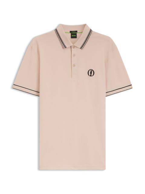 BOSS THE OPEN ACTIVE PADDY POLO SHIRT IN PERFORMANCE PIQUE