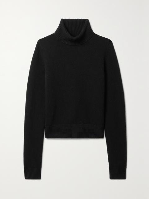 NILI LOTAN Hollyn Cropped Wool Turtleneck Sweater