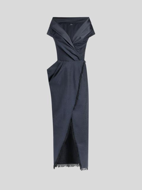Etro JACQUARD FABRIC COCKTAIL DRESS