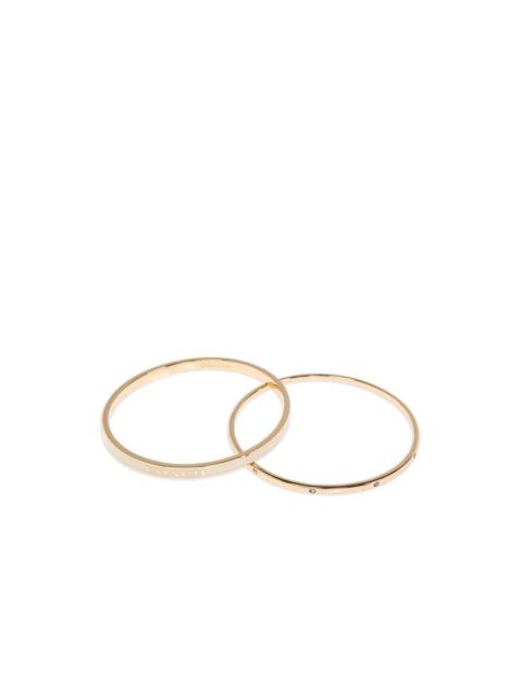 COACH crystal-embellished bracelets (set of two)