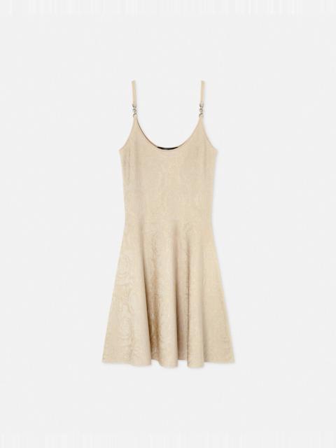 Barocco Knit Flared Mini Dress