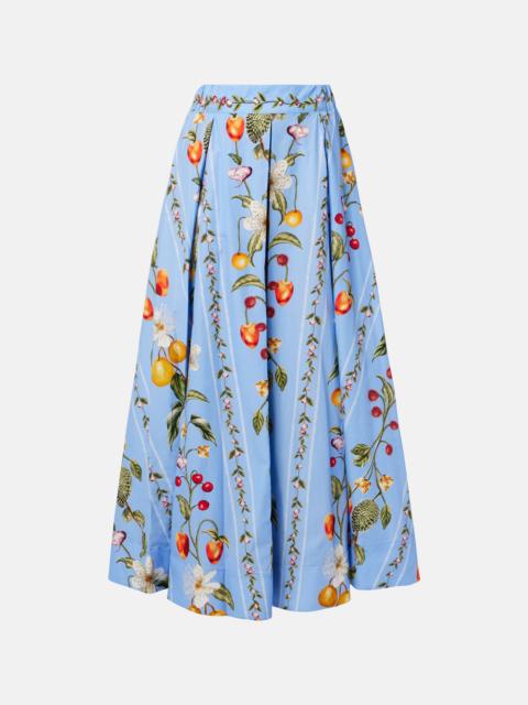 Agua by Agua Bendita Delta printed cotton maxi skirt