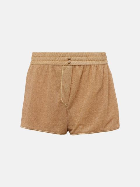 Oséree Lumière lamé shorts