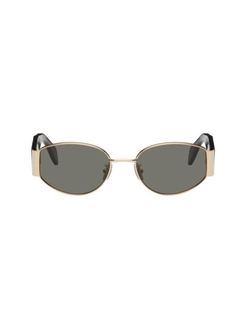 RETROSUPERFUTURE Gold & Black X Sunglasses